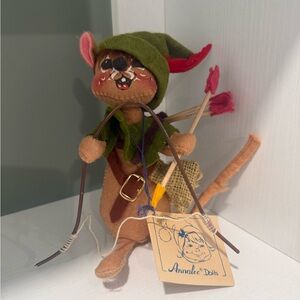 Annalee Green and Tan Archer Mouse Decor